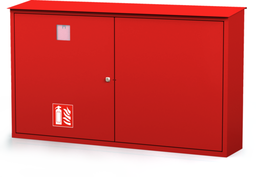 Exterior cabinets for fire extinguishers 720 x 1220 x 270